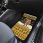 Egypt Christmas Car Mats Santa Cat Sleigh Reindeer Christmas Tree and Ancient Hieroglyphic - African Pride