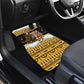 Egypt Christmas Car Mats Santa Cat Sleigh Reindeer Christmas Tree and Ancient Hieroglyphic - African Pride
