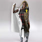 Egypt Christmas Hooded Blanket Santa Cat Sleigh Reindeer Christmas Tree and Ancient Hieroglyphic - African Pride