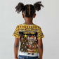 Egypt Christmas Kid T shirt Santa Cat Sleigh Reindeer Christmas Tree and Ancient Hieroglyphic - African Pride