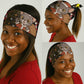 Egypt Christmas Neck Gaiter Santa Cat Sleigh Reindeer Christmas Tree and Ancient Hieroglyphic - African Pride