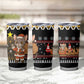 Egypt Christmas Tumbler Cup Santa Cat Sleigh Reindeer Christmas Tree and Ancient Hieroglyphic - African Pride