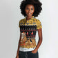 Egypt Christmas Women Polo Shirt Santa Cat Sleigh Reindeer Christmas Tree and Ancient Hieroglyphic - African Pride
