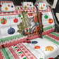 Madagascar Christmas Back Car Seat Cover Lemur Santa Hat Holiday Tree - African Pride