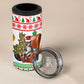 Madagascar Christmas 4 in 1 Can Cooler Tumbler Lemur Santa Hat Holiday Tree - African Pride