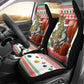 Madagascar Christmas Car Seat Cover Lemur Santa Hat Holiday Tree - African Pride