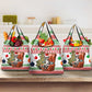 Madagascar Christmas Grocery Bag Lemur Santa Hat Holiday Tree - African Pride