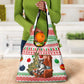 Madagascar Christmas Grocery Bag Lemur Santa Hat Holiday Tree - African Pride