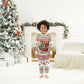 Madagascar Christmas Pajama Set Lemur Santa Hat Holiday Tree - African Pride