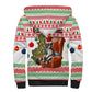 Madagascar Christmas Sherpa Hoodie Lemur Santa Hat Holiday Tree - African Pride