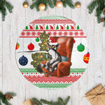 Madagascar Christmas Tree Skirt Lemur Santa Hat Holiday Tree - African Pride