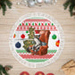 Madagascar Christmas Tree Skirt Lemur Santa Hat Holiday Tree - African Pride