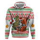Madagascar Christmas Zip Hoodie Lemur Santa Hat Holiday Tree - African Pride