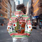 Madagascar Christmas Zip Hoodie Lemur Santa Hat Holiday Tree - African Pride