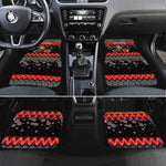 Madagascar Christmas Car Mats Aye Aye Lemur Santa Hat Holiday Lights - African Pride