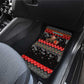 Madagascar Christmas Car Mats Aye Aye Lemur Santa Hat Holiday Lights - African Pride