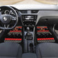 Madagascar Christmas Car Mats Aye Aye Lemur Santa Hat Holiday Lights - African Pride