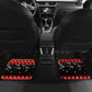 Madagascar Christmas Car Mats Aye Aye Lemur Santa Hat Holiday Lights - African Pride