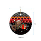Madagascar Christmas Ceramic Ornament Aye Aye Lemur Santa Hat Holiday Lights - African Pride