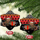 Madagascar Christmas Ceramic Ornament Aye Aye Lemur Santa Hat Holiday Lights - African Pride
