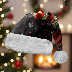 Madagascar Christmas Santa Hat Aye Aye Lemur Santa Hat Holiday Lights - African Pride