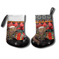 Madagascar Christmas Stocking Aye Aye Lemur Santa Hat Holiday Lights - African Pride