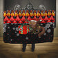 Madagascar Christmas Hooded Blanket Aye Aye Lemur Santa Hat Holiday Lights - African Pride