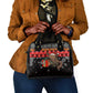 Madagascar Christmas Shoulder Handbag Aye Aye Lemur Santa Hat Holiday Lights - African Pride