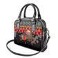Madagascar Christmas Shoulder Handbag Aye Aye Lemur Santa Hat Holiday Lights - African Pride