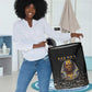 Taharqa Laundry Basket with Black Pharaoh Portrait, 25th Dynasty of Egypt Text and Nubian-Inspired - African Pride
