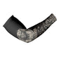 Taharqa Arm Sleeves with Black Pharaoh Portrait, 25th Dynasty of Egypt Text and Nubian-Inspired - African Pride