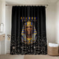 Taharqa Bathroom Set with Black Pharaoh Portrait, 25th Dynasty of Egypt Text and Nubian-Inspired - African Pride
