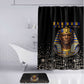 Taharqa Bathroom Set with Black Pharaoh Portrait, 25th Dynasty of Egypt Text and Nubian-Inspired - African Pride