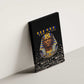Taharqa Canvas Wall Art with Black Pharaoh Portrait, 25th Dynasty of Egypt Text and Nubian-Inspired - African Pride