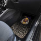 Taharqa Car Mats with Black Pharaoh Portrait, 25th Dynasty of Egypt Text and Nubian-Inspired - African Pride