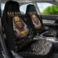 Taharqa Car Seat Cover with Black Pharaoh Portrait, 25th Dynasty of Egypt Text and Nubian-Inspired - African Pride