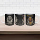 Taharqa Ceramic Mug with Black Pharaoh Portrait, 25th Dynasty of Egypt Text and Nubian-Inspired - African Pride