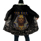 Taharqa Cloak with Black Pharaoh Portrait, 25th Dynasty of Egypt Text and Nubian-Inspired - African Pride