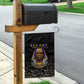 Taharqa Garden Flag with Black Pharaoh Portrait, 25th Dynasty of Egypt Text and Nubian-Inspired - African Pride