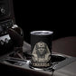 Taharqa Tumbler Cup with Black Pharaoh Portrait, 25th Dynasty of Egypt Text and Nubian-Inspired - African Pride