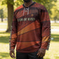 Taharqa Hockey Jersey with Warrior Portrait, Lion of Kush Title and Bold Red Defender of Africa - African Pride