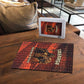Taharqa Puzzle with Warrior Portrait, Lion of Kush Title and Bold Red Defender of Africa - African Pride