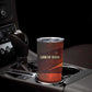 Taharqa Tumbler Cup with Warrior Portrait, Lion of Kush Title and Bold Red Defender of Africa - African Pride