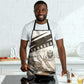 Taharqa Apron with Ancient Map Illustration, King of Two Lands Title and Kush Egypt Temple - African Pride