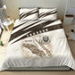 Taharqa Bedding Set with Ancient Map Illustration, King of Two Lands Title and Kush Egypt Temple - African Pride