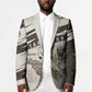 Taharqa Blazer with Ancient Map Illustration, King of Two Lands Title and Kush Egypt Temple - African Pride