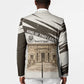Taharqa Blazer with Ancient Map Illustration, King of Two Lands Title and Kush Egypt Temple - African Pride