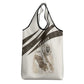 Taharqa Grocery Bag with Ancient Map Illustration, King of Two Lands Title and Kush Egypt Temple - African Pride
