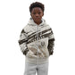 Taharqa Kid Hoodie with Ancient Map Illustration, King of Two Lands Title and Kush Egypt Temple - African Pride
