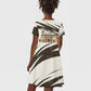 Taharqa Kid Short Sleeve Dress with Ancient Map Illustration, King of Two Lands Title and Kush Egypt Temple - African Pride